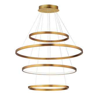 Groove 5CCT LED Pendant in Gold (86|E52729GLD)