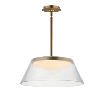Jensen LED Pendant in Satin Brass (86|E22088144SBR)