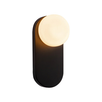 Ariel One Light Vanity in Matte Black/Opal Glass (452|WV425112MBOP)