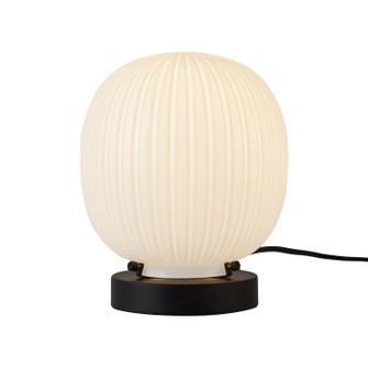 Cherise One Light Table Lamp in Matte Black/Glossy Ribbed Opal Glass (452|TL579107MBGR)