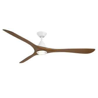 Carve 72'' Ceiling Fan in Matte White/Distressed Koa (441|FRD250472LMWDK)