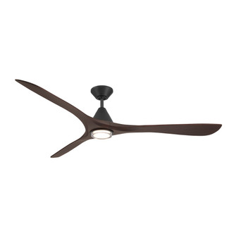 Carve 72'' Ceiling Fan in Matte Black/Dark Walnut (441|FRD250472LMBDW)
