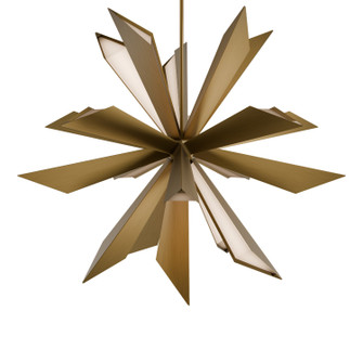 Siren LED Pendant in Aged Brass (281|PD34540AB)
