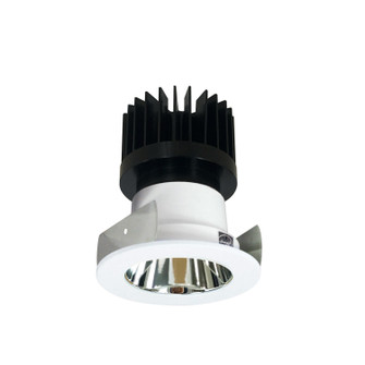 LED Reflector in Specular Clear Reflector / Matte Powder White Flange (167|NIOB2RNDCCDXCMPWHL)