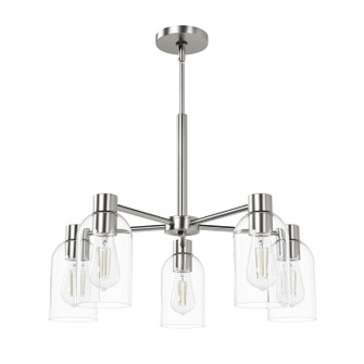 Lochemeade Five Light Chandelier in Brushed Nickel (47|49080)