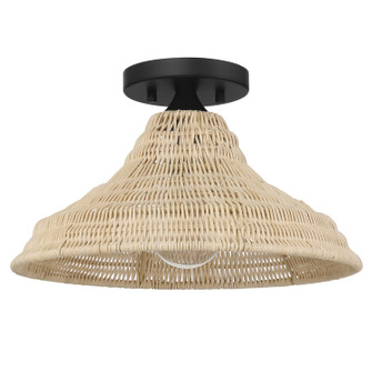 Agoura One Light Flush Mount in Matte Black (47|48082)