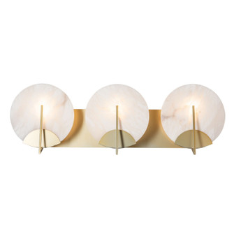 Callisto Three Light Bath Sconce in Soft Gold (39|201057SKT84AR)