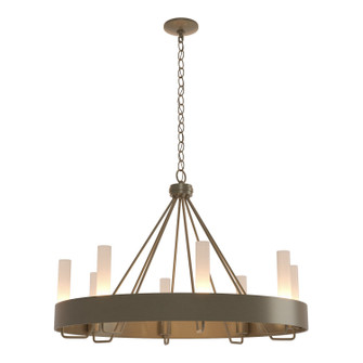 Banded Eight Light Chandelier in Soft Gold (39|105040SKT84FD0611)