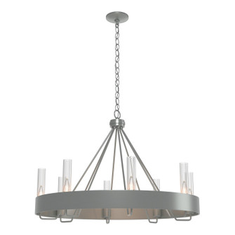 Banded Eight Light Chandelier in Vintage Platinum (39|105040SKT82ZM0611)
