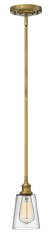 Gatsby One Light Pendant in Heritage Brass (13|4937HB)