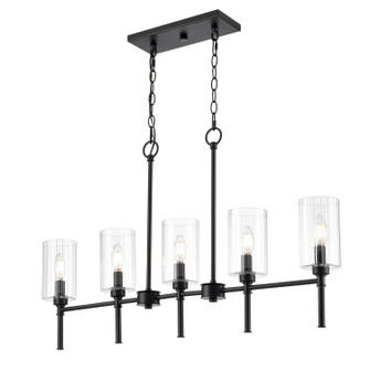 Chastine Five Light Chandelier in Matte Black (59|9925MB)