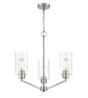 Beverlly Three Light Chandelier in Brushed Nickel (59|9513BN)