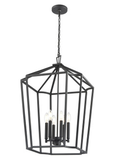 Hylena Six Light Chandelier in Textured Black (59|91806TBK)