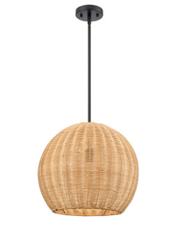 Elise One Light Pendant in Matte Black (59|9028NAT)