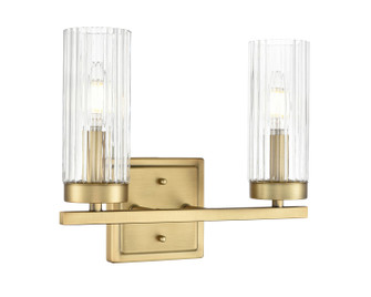 Iversen Two Light Vanity in Vintage Brass (59|46002VB)