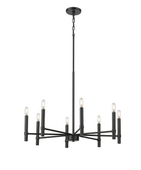 Skyva Eight Light Chandelier in Matte Black (59|25708MB)