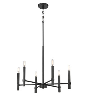 Skyva Six Light Chandelier in Matte Black (59|25606MB)