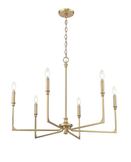 Azara Six Light Chandelier in Vintage Brass (59|25306VB)