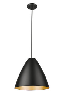 Kayman One Light Pendant in Matte Black (59|25201MB)