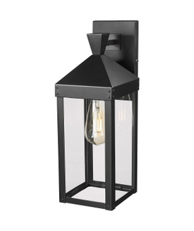 Yates One Light Outdoor Wall Sconce in Painted Black (59|22911PBK)
