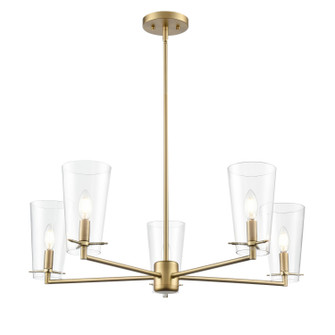 Maccan Five Light Chandelier in Vintage Brass (59|217005VB)