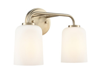 Laphia Two Light Vanity in Modern Gold (59|214202MG)