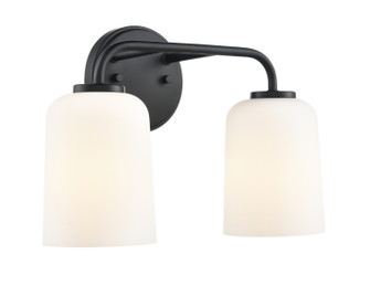 Laphia Two Light Vanity in Matte Black (59|214202MB)