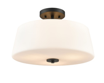 Laphia Three Light Semi-Flush Mount in Matte Black (59|214103MB)