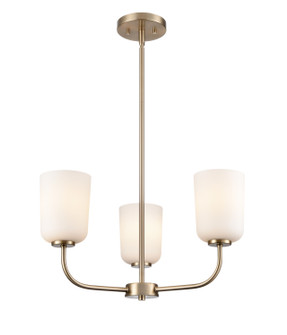 Laphia Three Light Chandelier in Modern Gold (59|214003MG)