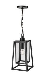 Denzell One Light Outdoor Hanging Lantern in Powder Coated Black (59|198602PBK)