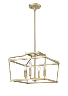 Nellita Four Light Pendant in Vintage Brass (59|19104VB)
