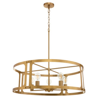 Colburn Five Light Pendant in Brushed Brass (19|8231547)