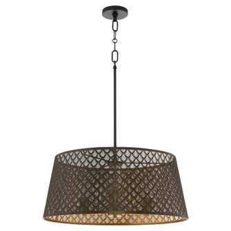 Benedict Three Light Pendant in Matte Black|Aged Brass (19|821735980)