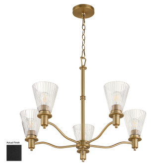 Lawton Five Light Chandelier in Matte Black (19|6803559)