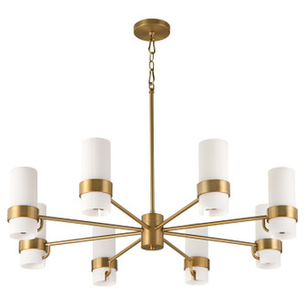 Sojourn Eight Light Chandelier in Brushed Brass (19|6169847)