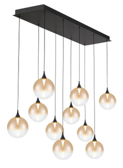 Ten Light Chandelier in Black (40|48933032)