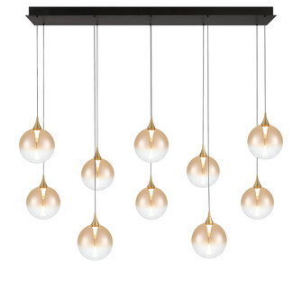 Ten Light Chandelier in Gold (40|48932035)