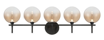 Iissa Five Light Vanity in Black (40|48921039)