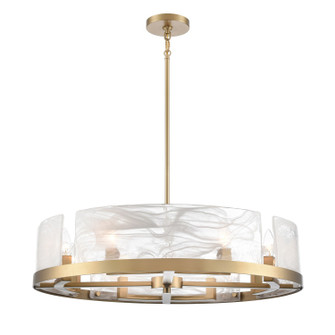 Skye Eight Light Chandelier in Brass (78|AC12178BR)