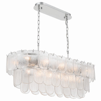 Bianca 12 Light Island Pendant in Polished Nickel, Crystalline (78|AC12054CR)