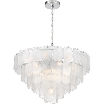 Bianca 19 Light Chandelier in Polished Nickel, Crystalline (78|AC12053CR)
