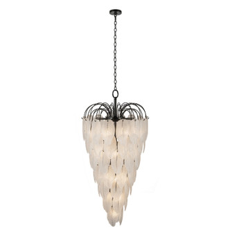 Alessia 23 Light Chandelier in Black (78|AC11784BK)