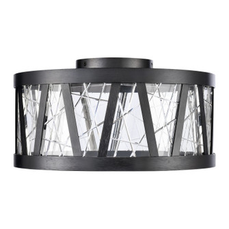 Lucus LED Semi-Flush Mount in Satin Brushed Black (360|SF11518LEDSBB)