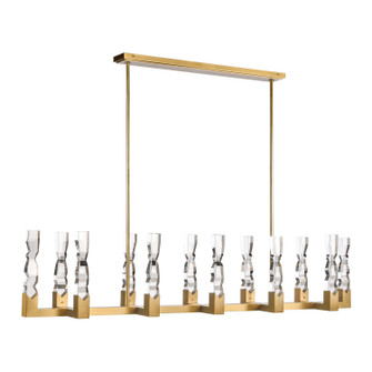 Mamadim LED Linear Pendant in Aged Brass (360|PL11356LED122x2AGB)