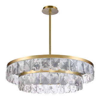 Odraz LED Chandelier in Aged Brass (360|CD11810LEDT244AGB)