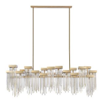 Waterfall 24 Light Chandelier in Aged Brass (360|CD1042524AGB)