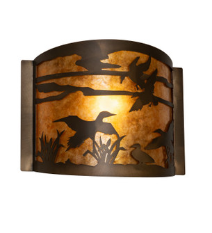 Ducks In Flight One Light Wall Sconce in Antique Copper (57|283136)