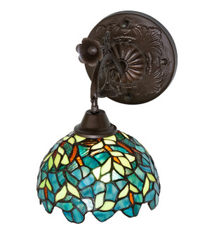 Nightfall Wisteria One Light Wall Sconce in Mahogany Bronze (57|282697)