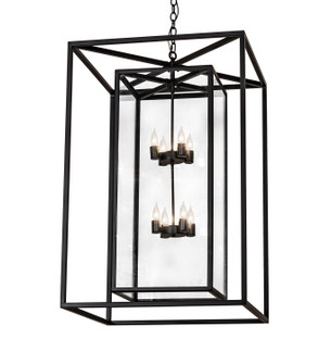 Kitzi Box Eight Light Pendant in Solar Black (57|280309)