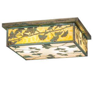 Hyde Park Four Light Flushmount in Verdigris (57|279472)